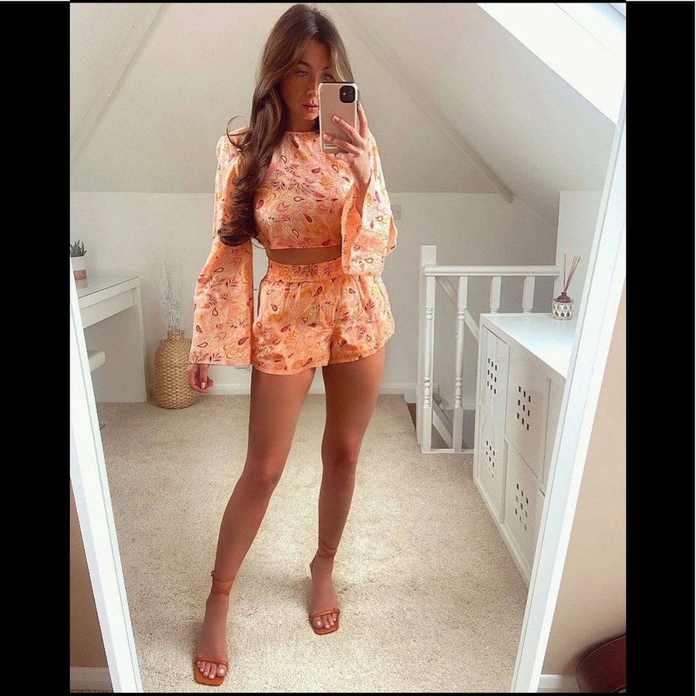 New Zara Set Top+Shorts